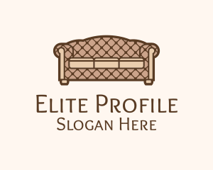 Retro Sofa Furniture logo design