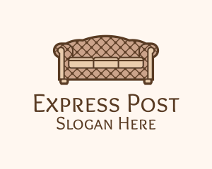 Retro Sofa Furniture logo design