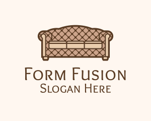 Retro Sofa Furniture logo design