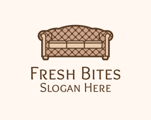 Retro Sofa Furniture logo design