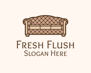 Retro Sofa Furniture logo design