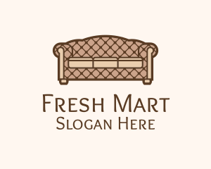 Retro Sofa Furniture logo design