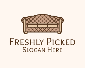 Retro Sofa Furniture logo design