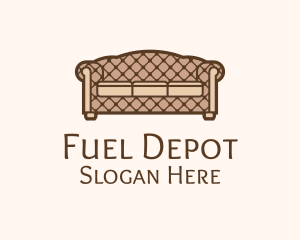 Retro Sofa Furniture logo design