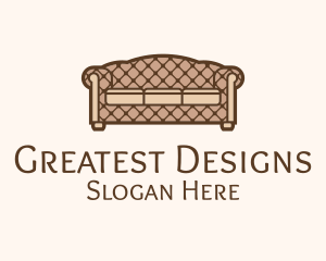 Retro Sofa Furniture logo design