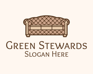 Retro Sofa Furniture logo design