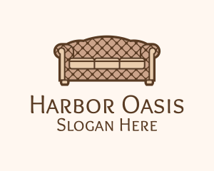 Retro Sofa Furniture logo design