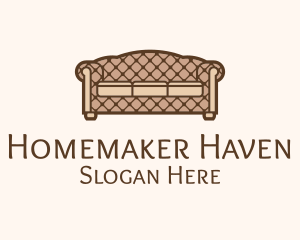 Retro Sofa Furniture logo design