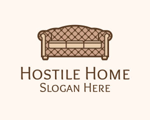 Retro Sofa Furniture logo design