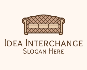 Retro Sofa Furniture logo design