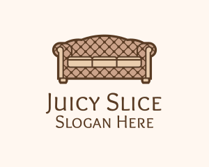 Retro Sofa Furniture logo design