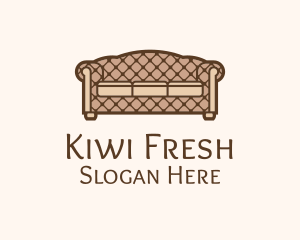 Retro Sofa Furniture logo design