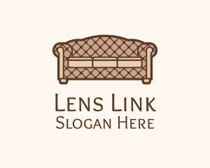 Retro Sofa Furniture logo design