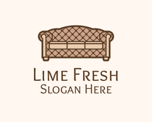 Retro Sofa Furniture logo design