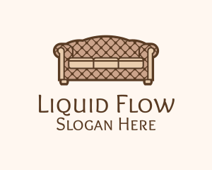 Retro Sofa Furniture logo design