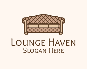 Retro Sofa Furniture logo design