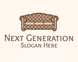 Retro Sofa Furniture logo design