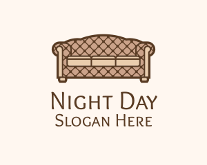 Retro Sofa Furniture logo design