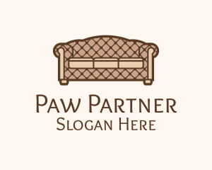 Retro Sofa Furniture logo design