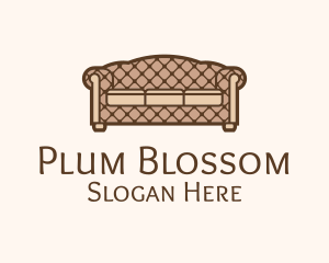 Retro Sofa Furniture logo design