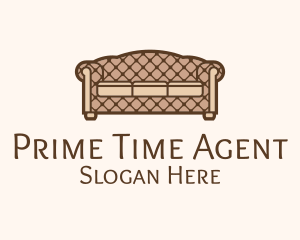 Retro Sofa Furniture logo design