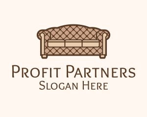 Retro Sofa Furniture logo design