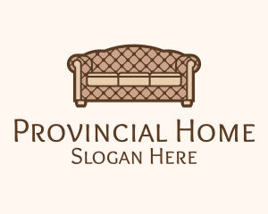 Retro Sofa Furniture logo design