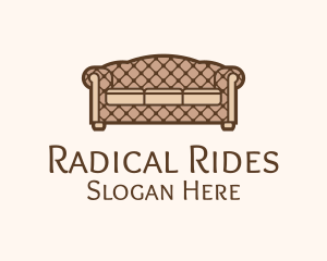 Retro Sofa Furniture logo design