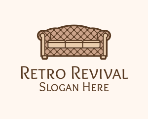 Retro Sofa Furniture logo design