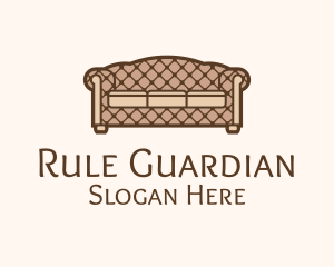 Retro Sofa Furniture logo design