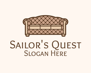 Retro Sofa Furniture logo design