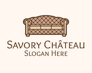 Retro Sofa Furniture logo design