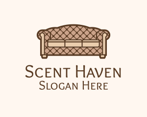 Retro Sofa Furniture logo design