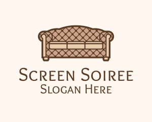 Retro Sofa Furniture logo design