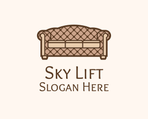 Retro Sofa Furniture logo design