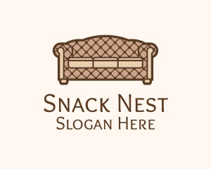 Retro Sofa Furniture logo design