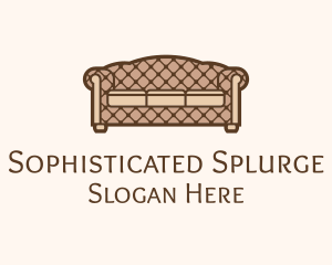 Retro Sofa Furniture logo design