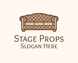 Retro Sofa Furniture logo design