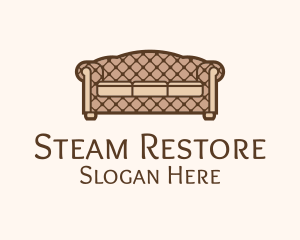 Retro Sofa Furniture logo design