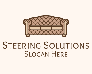 Retro Sofa Furniture logo design