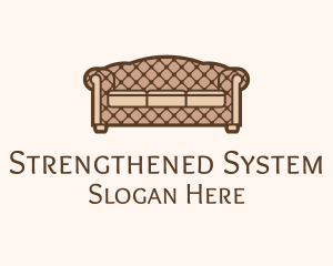 Retro Sofa Furniture logo design