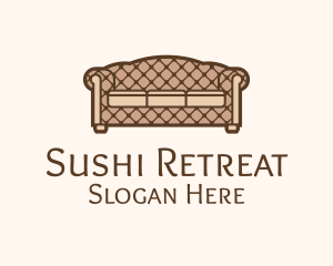 Retro Sofa Furniture logo design