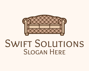 Retro Sofa Furniture logo design