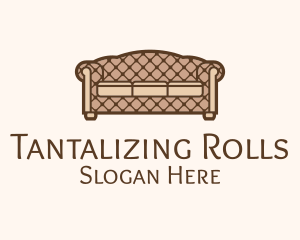 Retro Sofa Furniture logo design