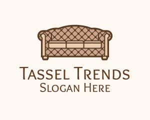 Retro Sofa Furniture logo design