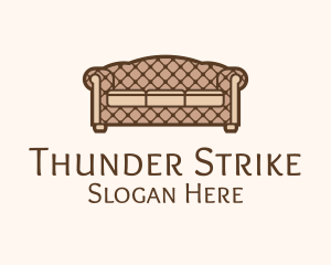 Retro Sofa Furniture logo design