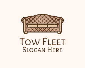 Retro Sofa Furniture logo design