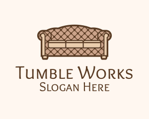 Retro Sofa Furniture logo design