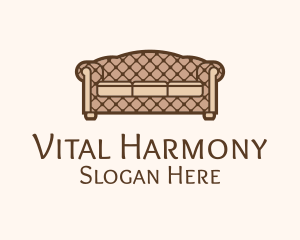 Retro Sofa Furniture logo design