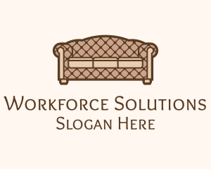 Retro Sofa Furniture logo design